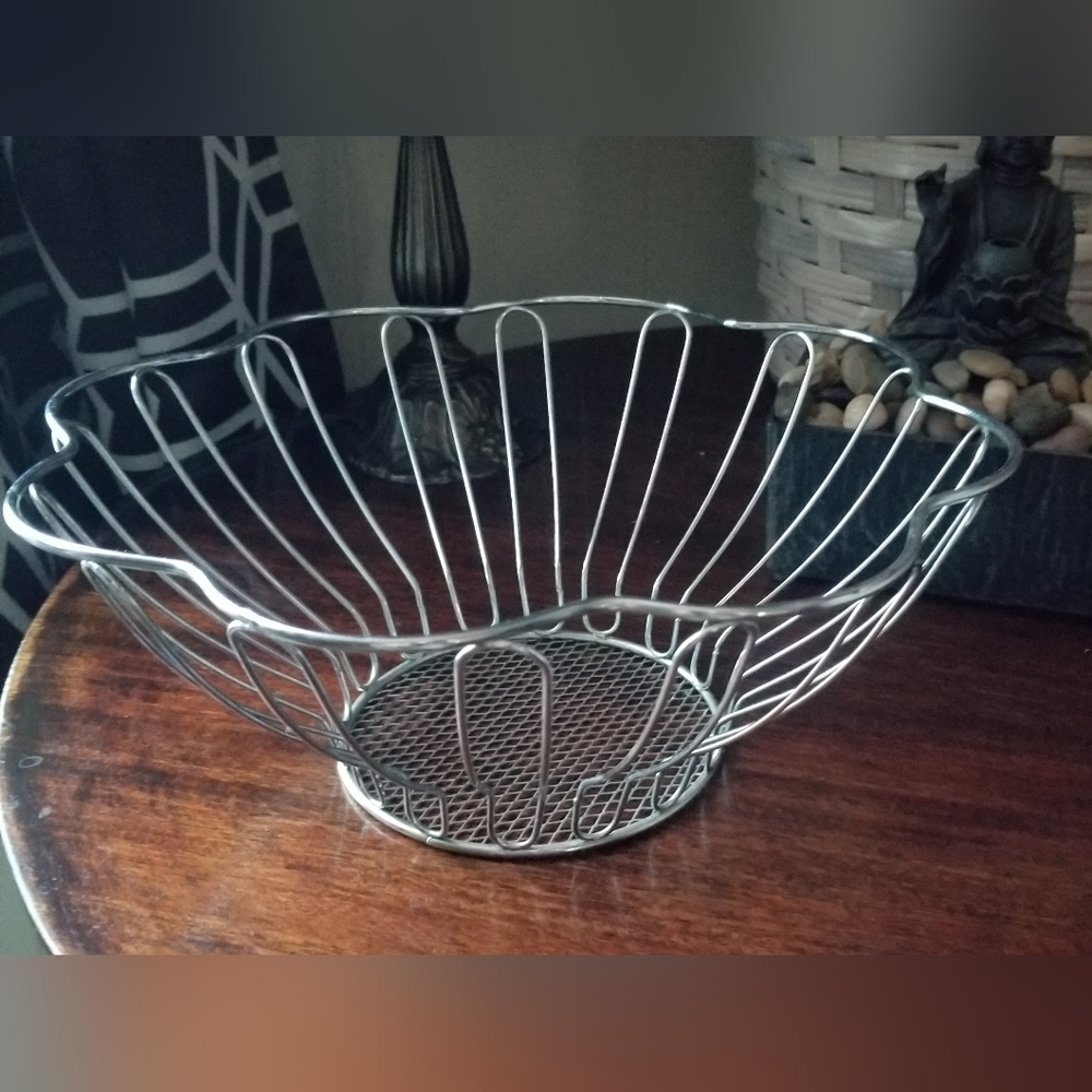 Chrome Wire Fruit Basket